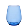 Stemless blue aqua