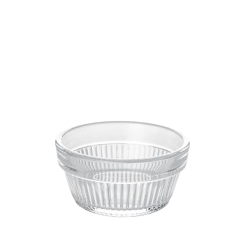 Pojemnik szklany 75 ml. żłobiony