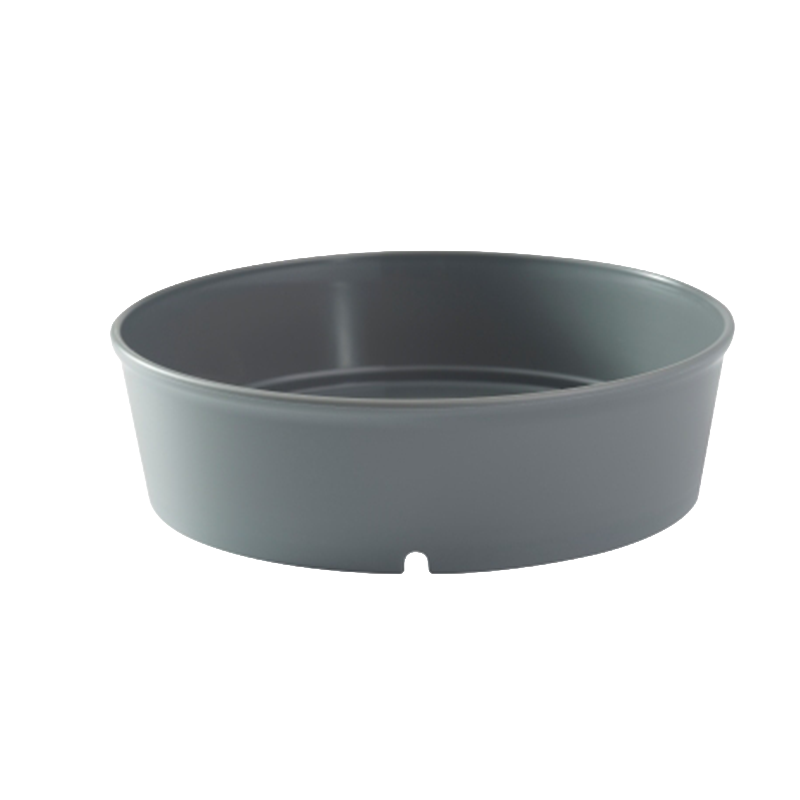 Wielorazowy pojemnik na żywność z PP, okrągły, ciemnoszary