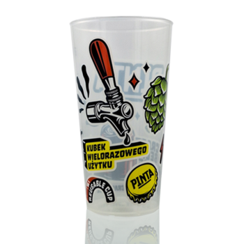 Kubek wielorazowy 0,5l PP IML