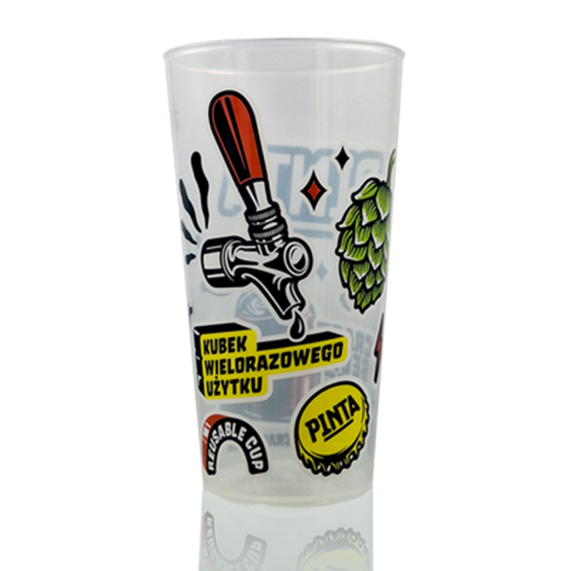 Kubek wielorazowy 0,5l PP IML