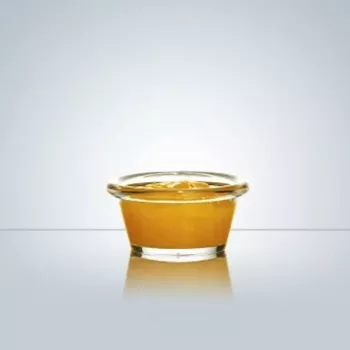 Pojemnik szklany 125 ml. żłobiony