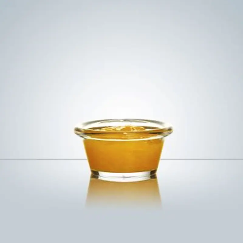 Pojemnik szklany 125 ml. żłobiony Biały